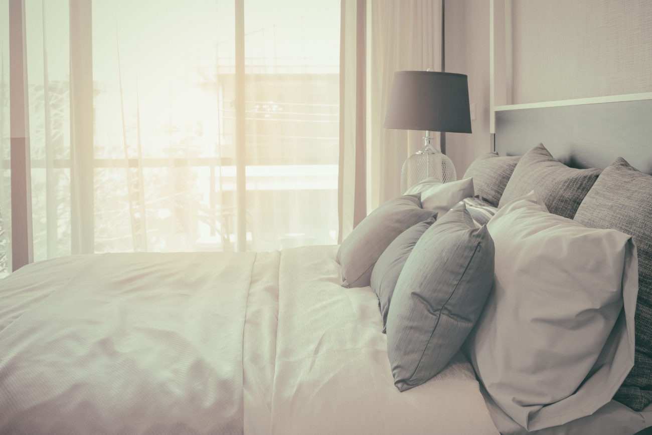 Skön hotellsäng i Dubrovnik